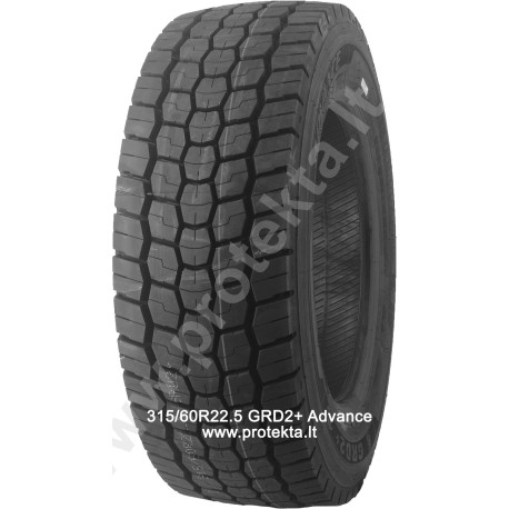 Tyre 315/60R22.5 GRD2+ Advance 20PR 154/150L TL M+S 3PMSF