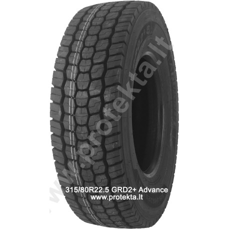 Padanga 315/80R22.5 GRD2+ Advance 20PR 158/150L TL M+S 3PMSF (gal.)