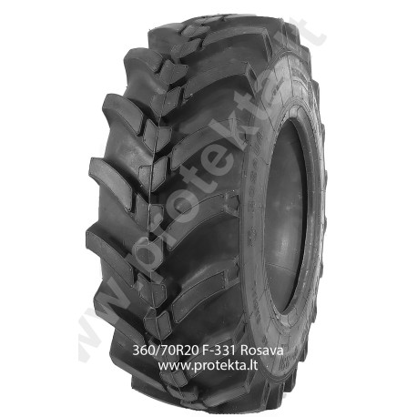 Tyre 13.6R20 (360/70R20) F331 Rosava 120A8 TT (with tube)