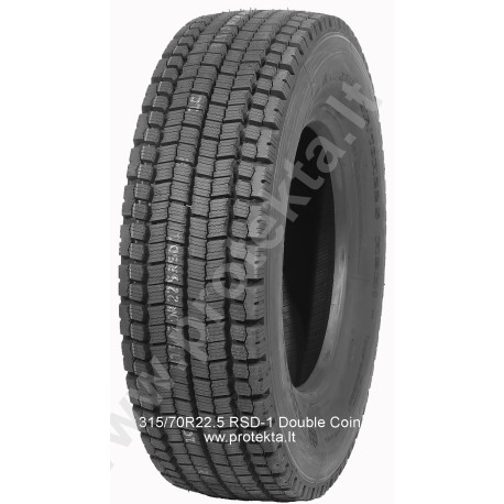 Tyre 315/70R22.5 RSD1 Double Coin 16PR 154/150L TL M+S 3PMSF