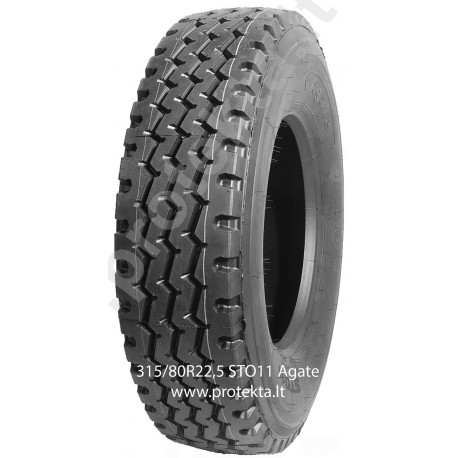 Tyre 315/80R22.5 ST011 Agate 20PR 156/152L TL M+S