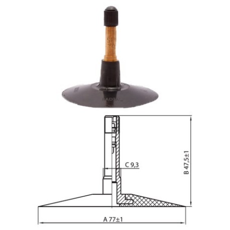 Kamera 15-22.5, 15.00-22.5 TR300 Kabat