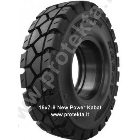 Tyre 18x7-8 New Power Quick Kabat 134A5/125A5 (solid)