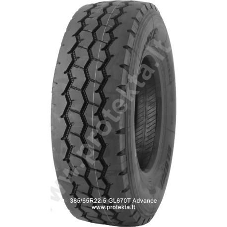 Tyre 385/65R22.5 GL670T Advance 24PR 164K TL