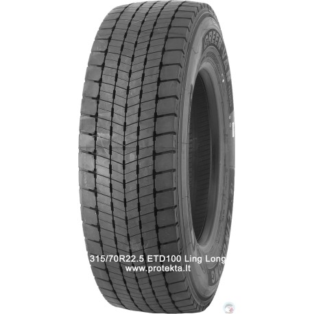 Tyre 315/70R22.5 ETD100 Ling Long 156/150L(154/150M) 18PR TL M+S 3PMSF
