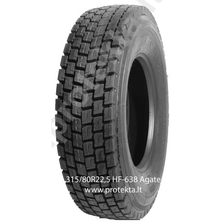 Tyre 315/80R22.5 HF638 Agate 20PR 156/152L TL M+S 3PMSF