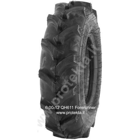 Tyre 6.00-12 R1 QH611 Forerunner 6PR 76A6 TT (without tube)