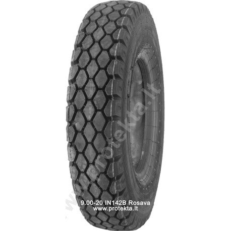 Tyre 9.00R20 IN142B Rosava 12PR 136/133J TT (with flap)