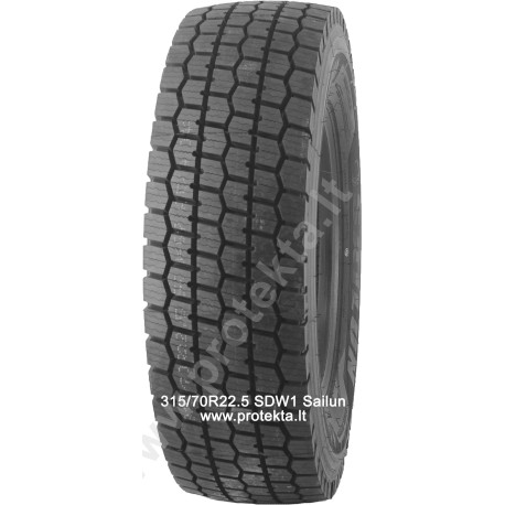 Tyre 315/70R22.5 SDW1 Sailun 154/150L TL M+S 3PMSF (gal.winter)