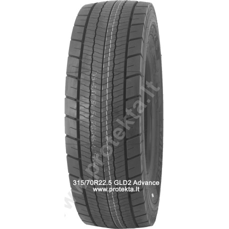 Tyre 315/70R22.5 GLD2 Advance 18PR 154/150L TL M+S 3PMSF
